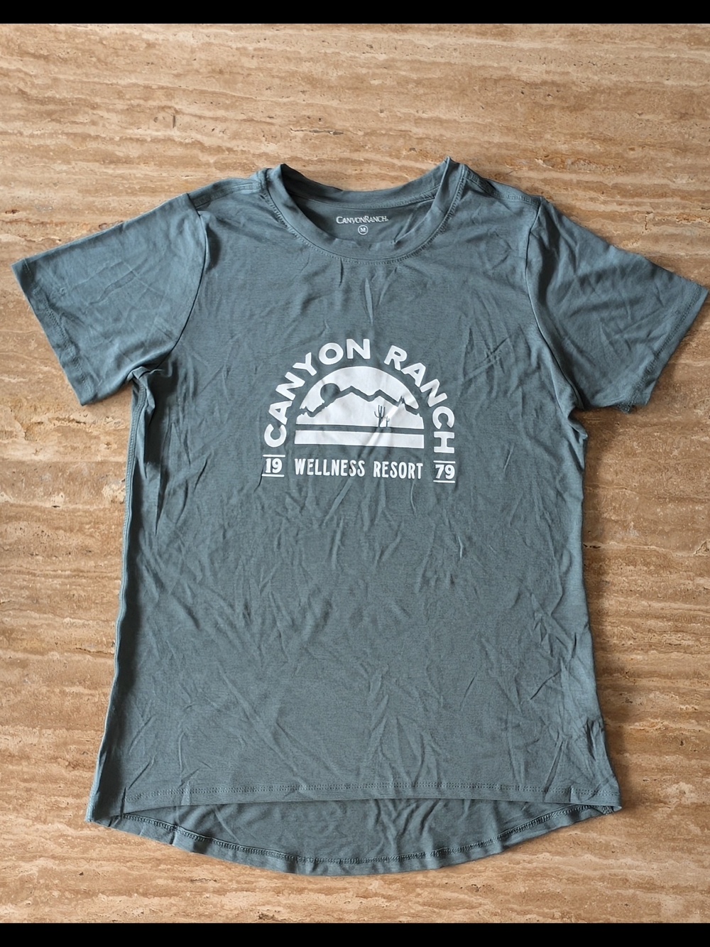 Canyon Ranch Dry Fit Type Fabric Short Sleeve Tee - Outdoor Green💚 NEW